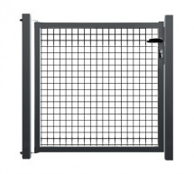 Portillon de jardin grillage rigide gris anthracite