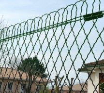 Clôture grillage bordure parisienne vert en rouleau