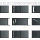 Portail Aluminium découpe laser ou inserts décoratifs
