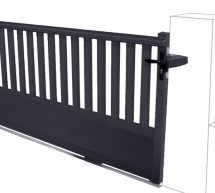 Portail coulissant en Aluminium Nikita