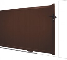 Portail brise-vue coulissant en Aluminium Montana