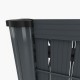 Kit d'occultation en PVC gris anthracite