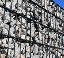 Clôture gabion mur décoratif minéral