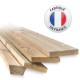 Clôture occultante avec kit lattes bois de Mélèze pour grillage rigide