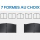 7 formes au choix Portail pivotant