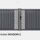 Portail aluminium Contemporain modèle SHADOW