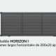 Portail aluminium modèle HORIZON