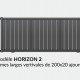 Portail aluminium modèle HORIZON