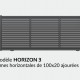 Portail aluminium modèle HORIZON