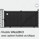 Portail aluminium modèle VALLON