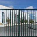 Portail pivotant barreaudé Vert